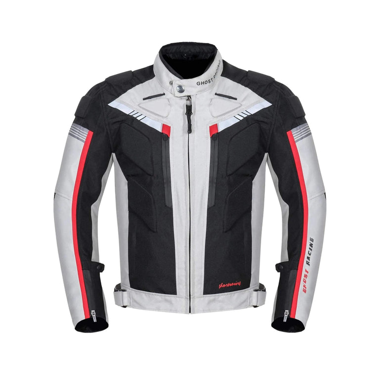 Knight Cycling Biker Motorcycle Road Jacket Black - Race Blaze