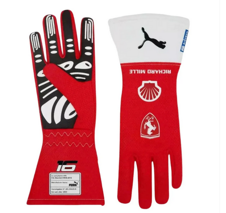 Charles Leclerc F1 Gloves – Joshua Vides Ferrari Edition | Race Blaze