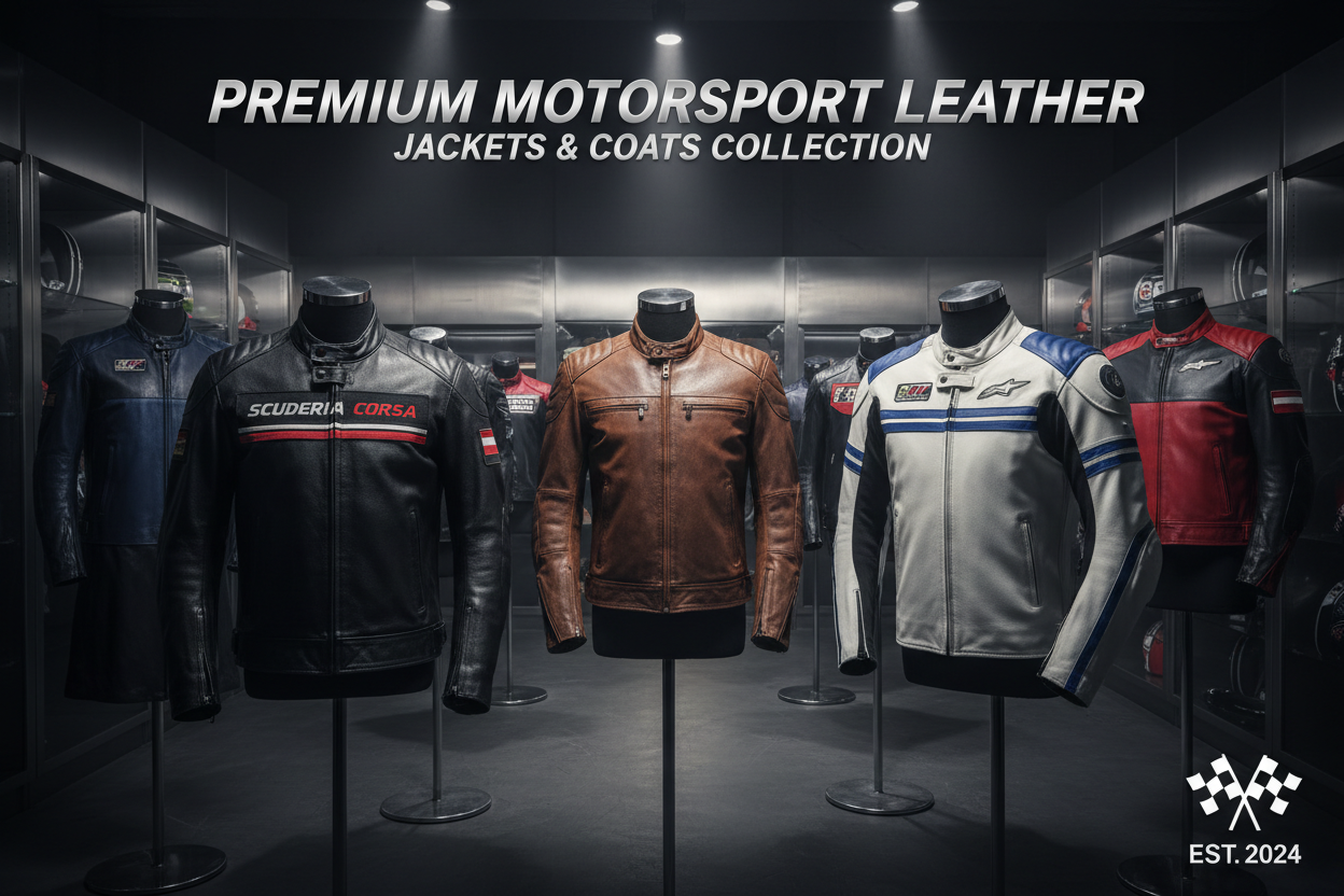 Motorsport Leather Jackets Coats Collection - Race Blaze