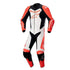 Alpinestars GP Force Lurv red white black one piece racing leather suit with CE Level 2 armor and ergonomic race fit