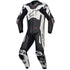 Alpinestars GP Plus V4 Sprint one-piece black and white leather racing suit with aerodynamic design and CE Level 2 protection
