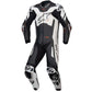 Alpinestars GP Plus V4 Sprint one-piece black and white leather racing suit with aerodynamic design and CE Level 2 protection