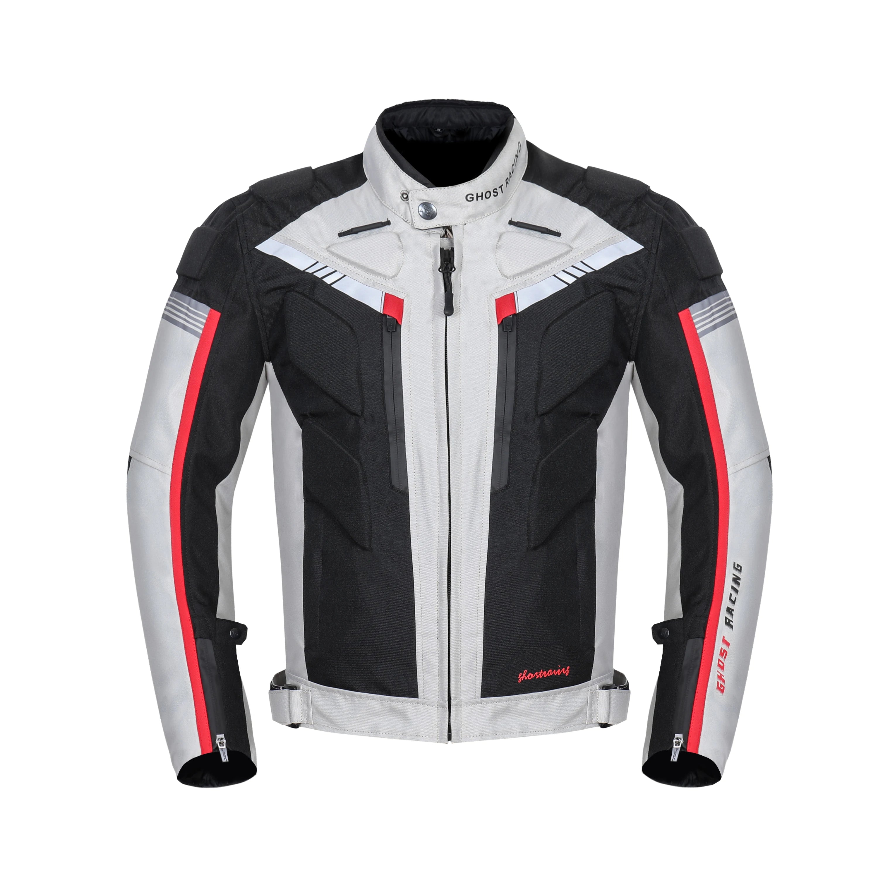 Knight Cycling Biker Motorcycle Road Jacket Black - Race Blaze