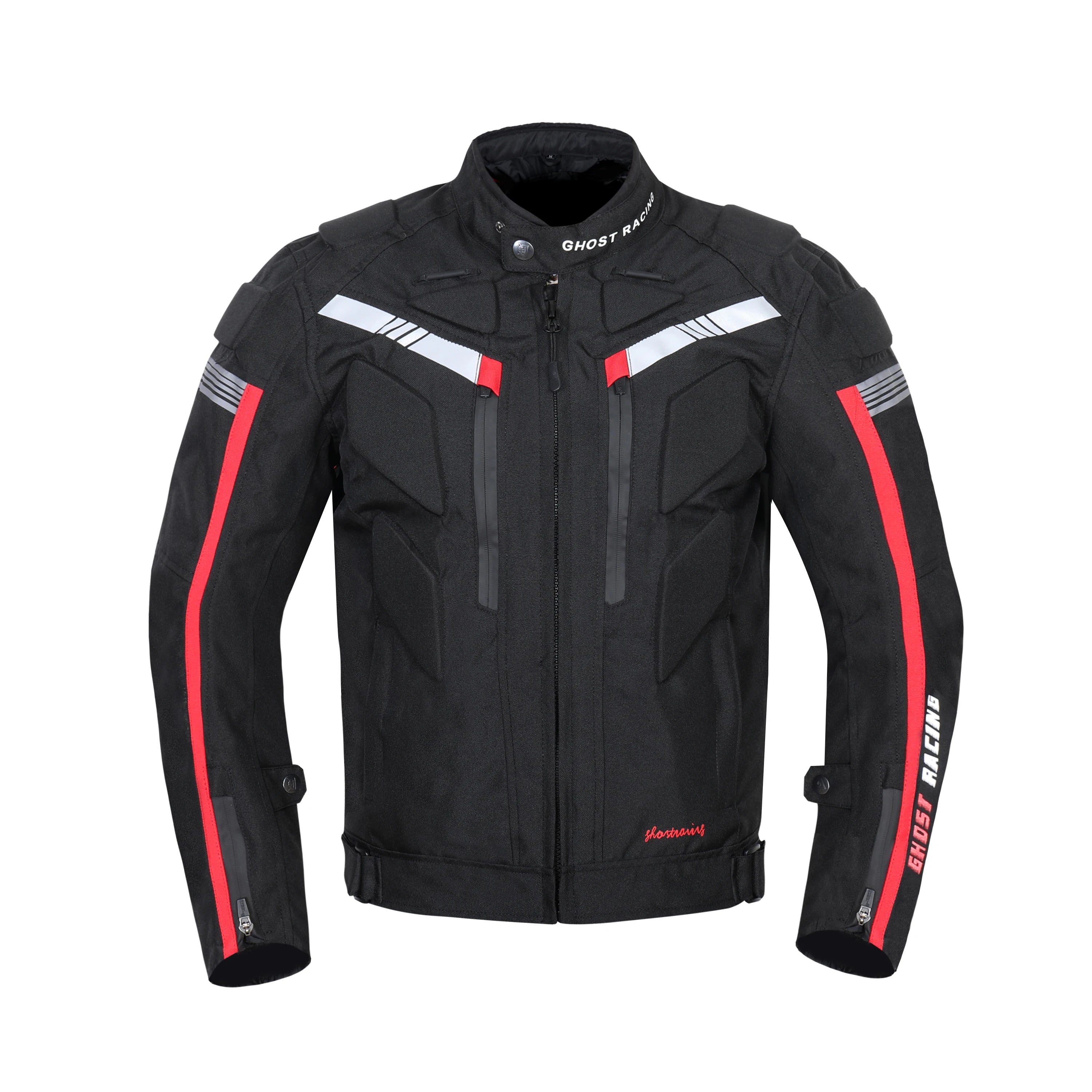 Knight Cycling Biker Motorcycle Road Jacket Black - Race Blaze