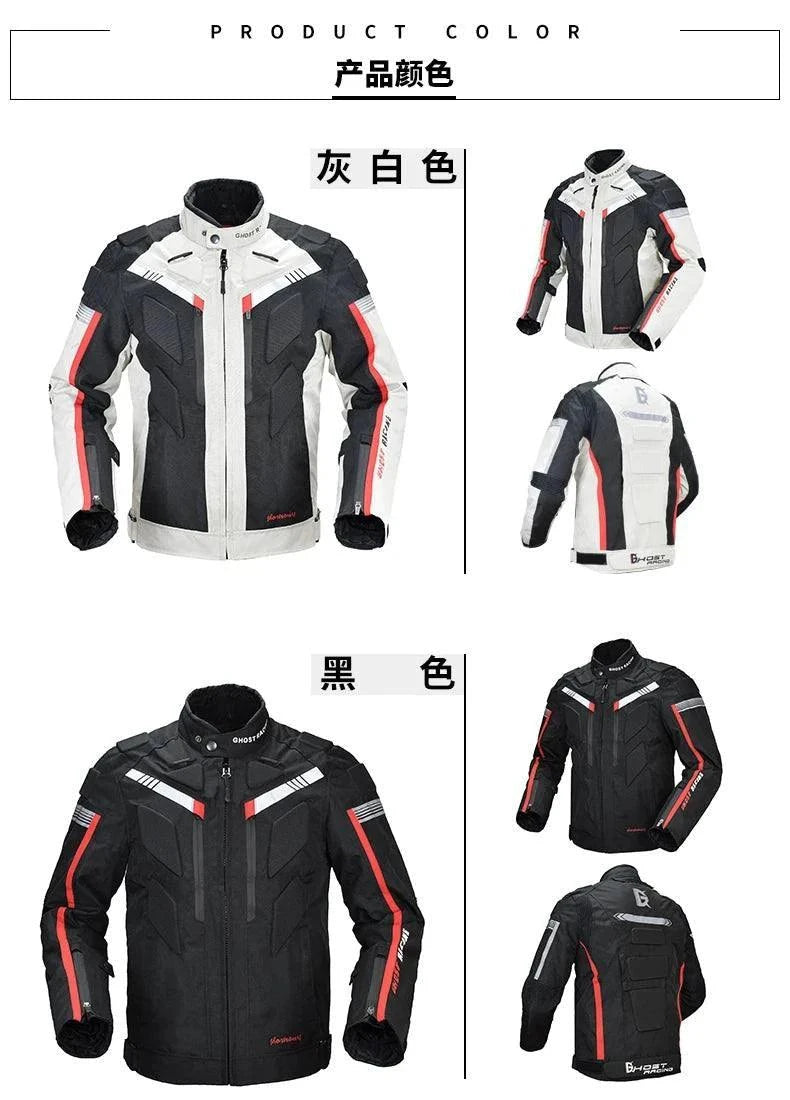 Knight Cycling Biker Motorcycle Road Jacket  - Race Blaze