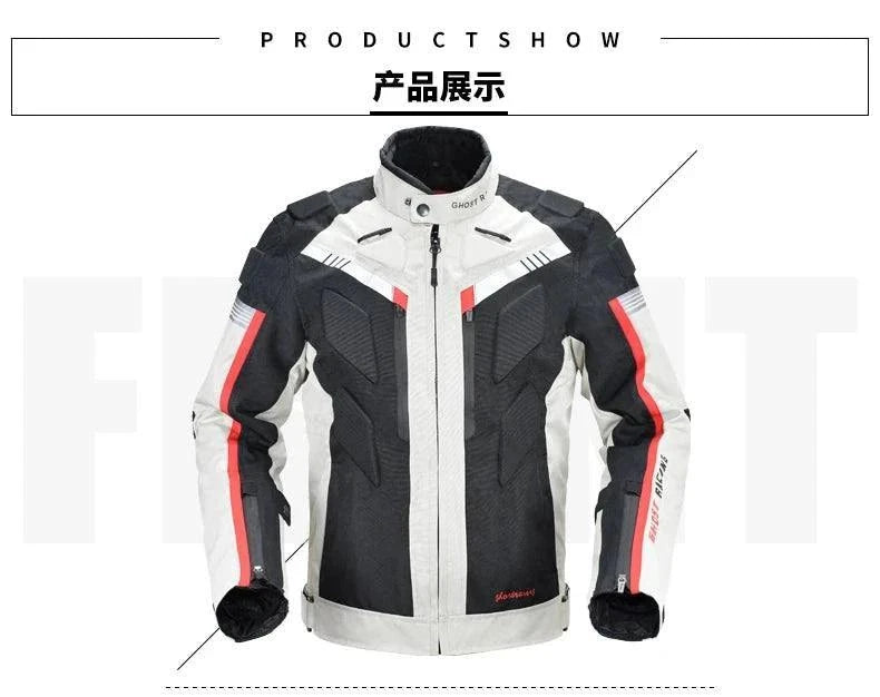 Knight Cycling Biker Motorcycle Road Jacket  - Race Blaze