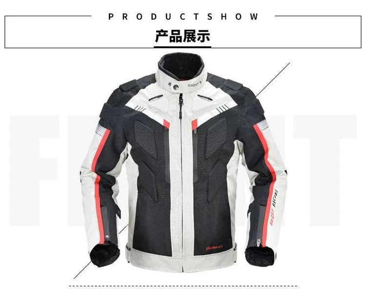 Knight Cycling Biker Motorcycle Road Jacket  - Race Blaze