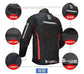 Knight Cycling Biker Motorcycle Road Jacket White Black  - Race Blaze