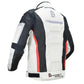 Knight Cycling Biker Motorcycle Road Jacket White Pink Back - Race Blaze
