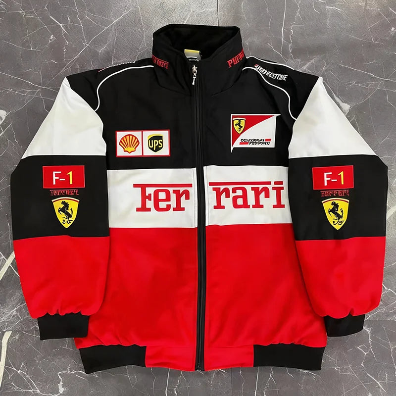 Embroidered F1 Racing Suit Casual Jacket - Custom Motorcycle Jackets