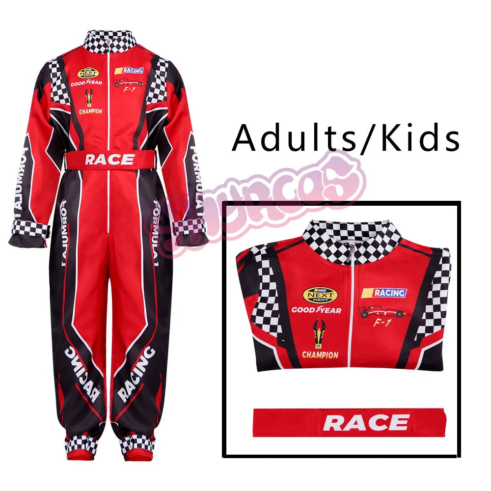 Boy Racer Cosplay Costume Red Classic Suit Jersey Clothes