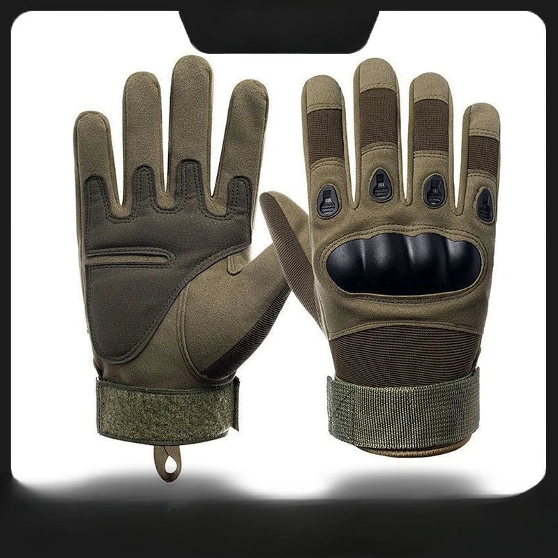 Tactical gloves for men anti-slip wear-resistant hard shell protection