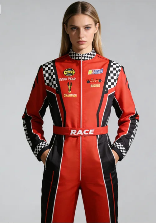 Highway cycling drifting racer kart jumpsuit training suit