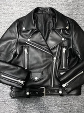 Autumn Women Faux PU Leather Jacket Casual Lapel Coat Dark Shot - Race Blaze