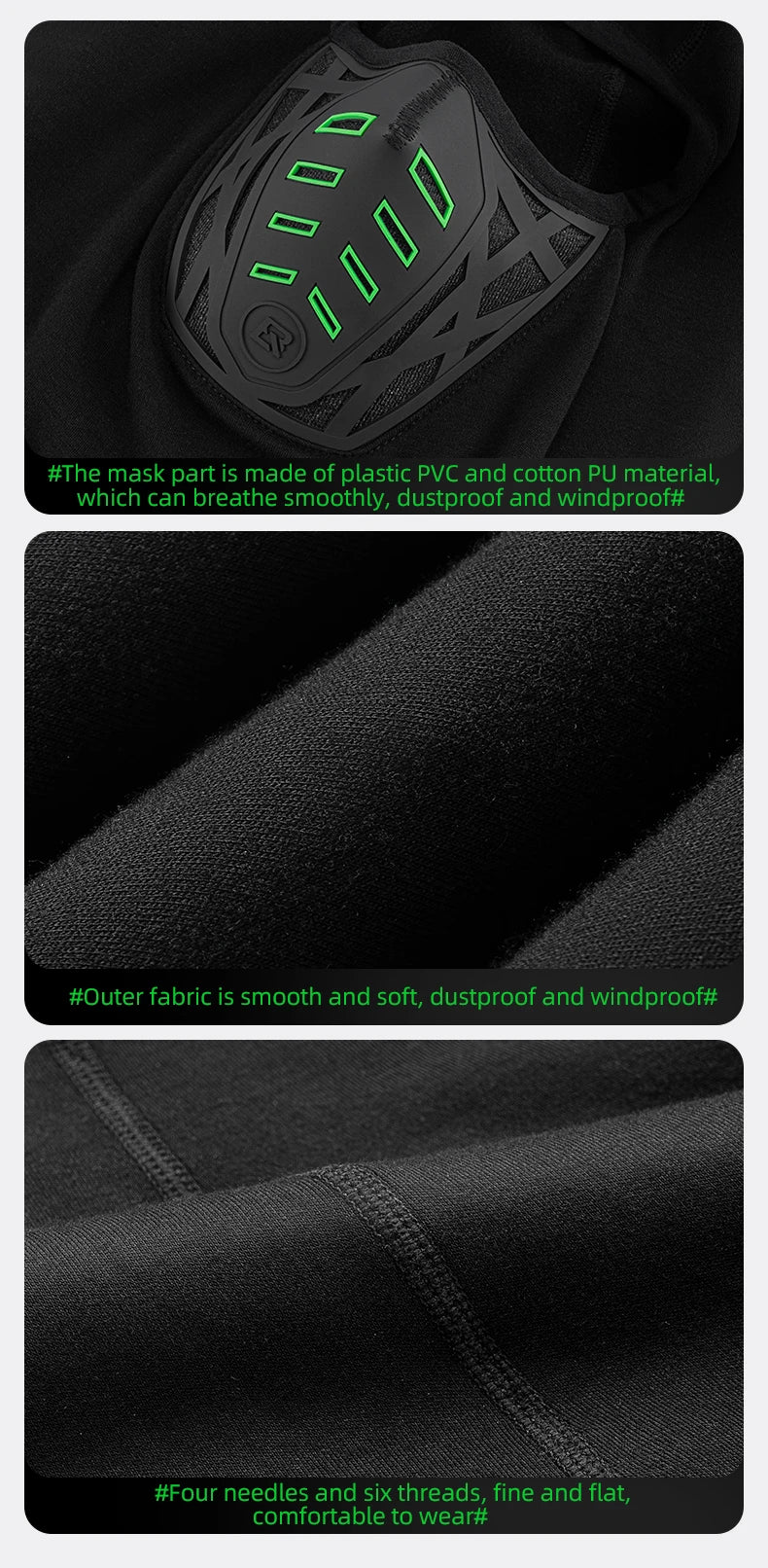 Winter Cycling Face Mask Breathable Windproof Thermal Mask