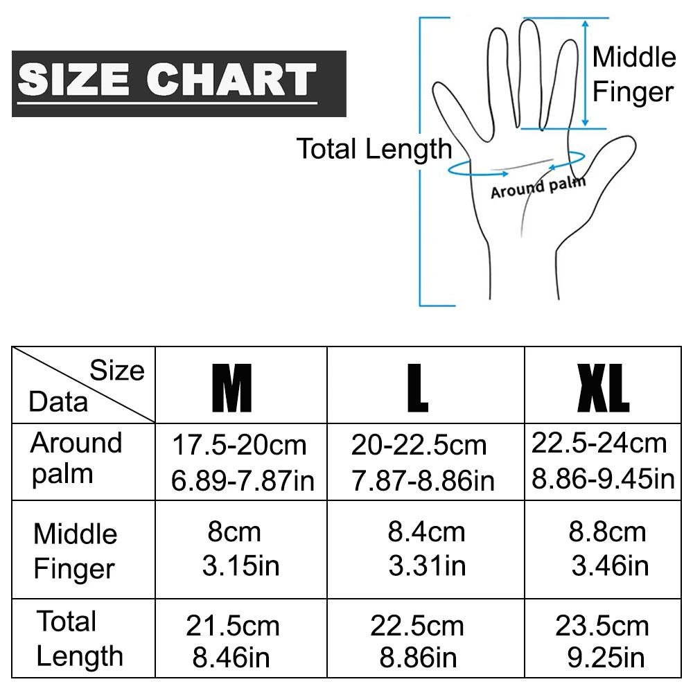 Men's Outdoor Full Finger Gloves Unisex Touchscreen Cycling Gloves