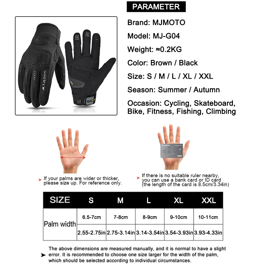 Summer Windproof Motorcycle Gloves Touchscreen Compatible
