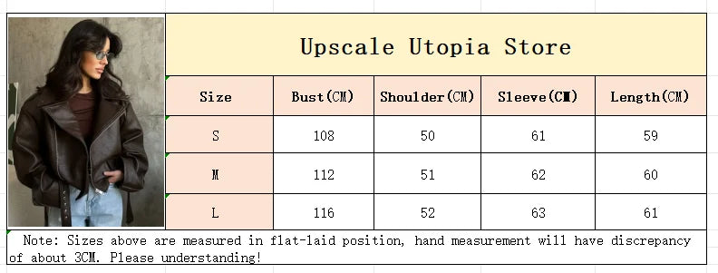 Casual Dark Red Zipper Leather Short Jackets Women Coat Lady