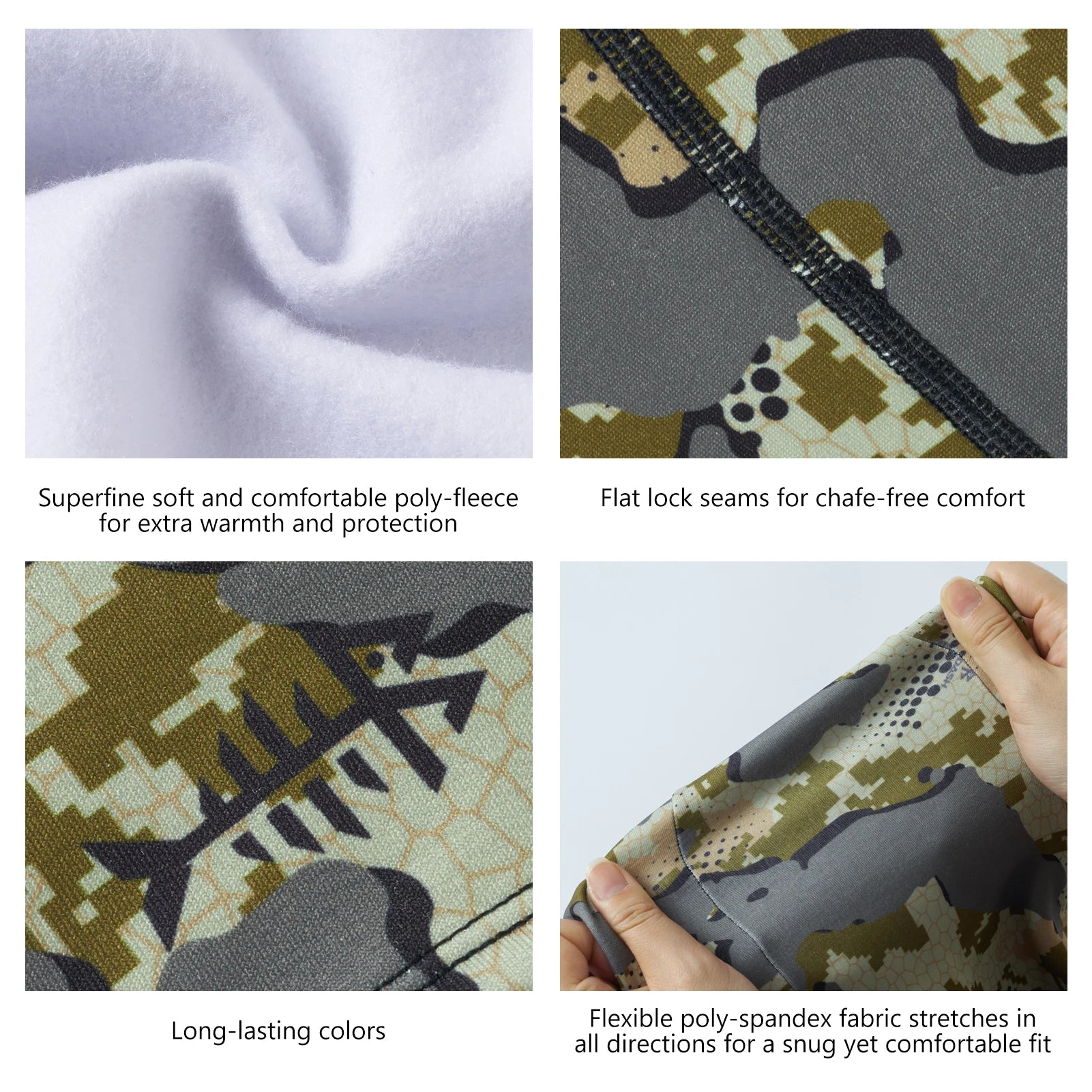 Hood Mask Windproof Fleece Neck Gaiter  Fishing Hunting Motorcycling