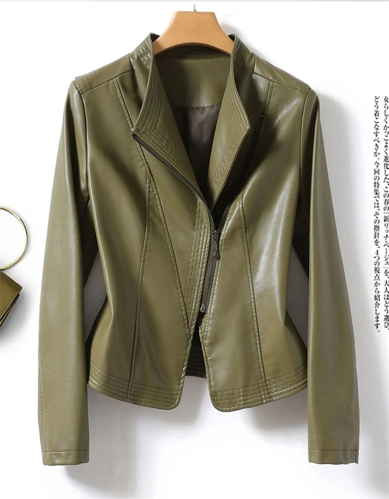 Autumn Winter Sheepskin Jacket Women Short Coat Casual Tops