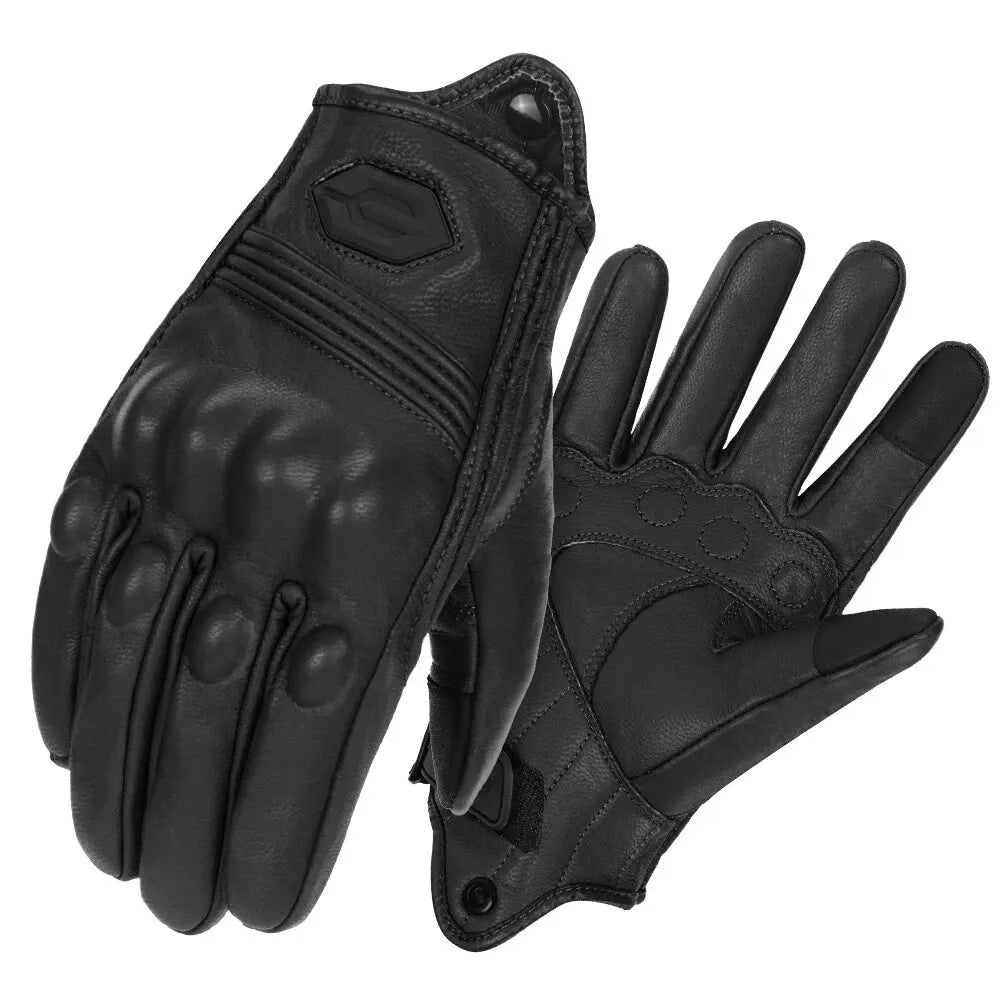 Motorcycle Gloves CE Men's Retro Moto Gloves Touch Screen