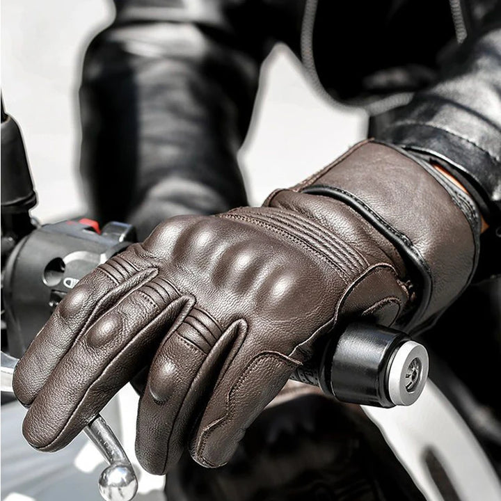 Motorcycle Gloves Winter Waterproof Leather Gloves Touch Screen