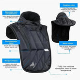 Loncin Voge Motorcycle Neck Protector Windproof Size Detail - Race Blaze