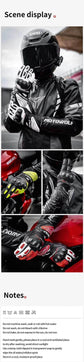 Genuine Leather Motorcycle Windproof Gloves Black Single - Race Blaze