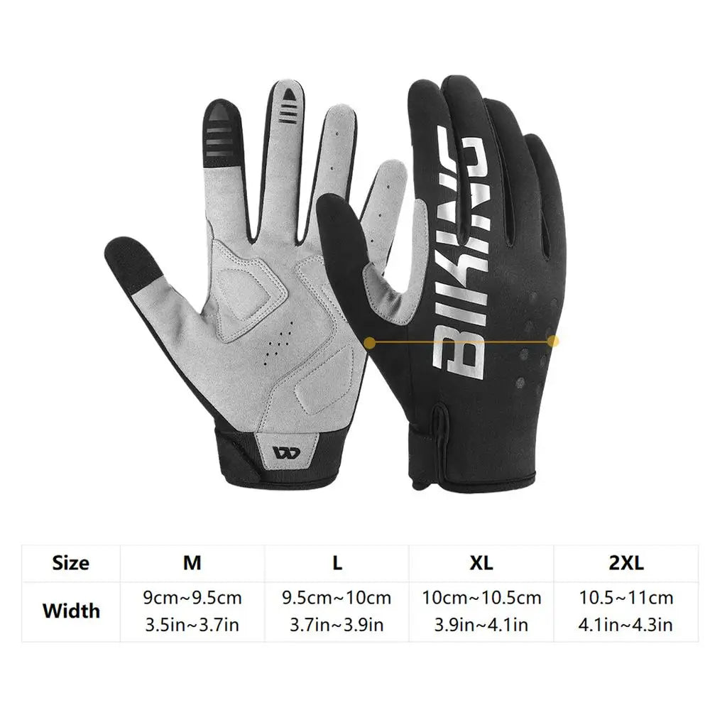 Cold Weather Biking Gloves Touchscreen Motorcycle Mittens Reflective
