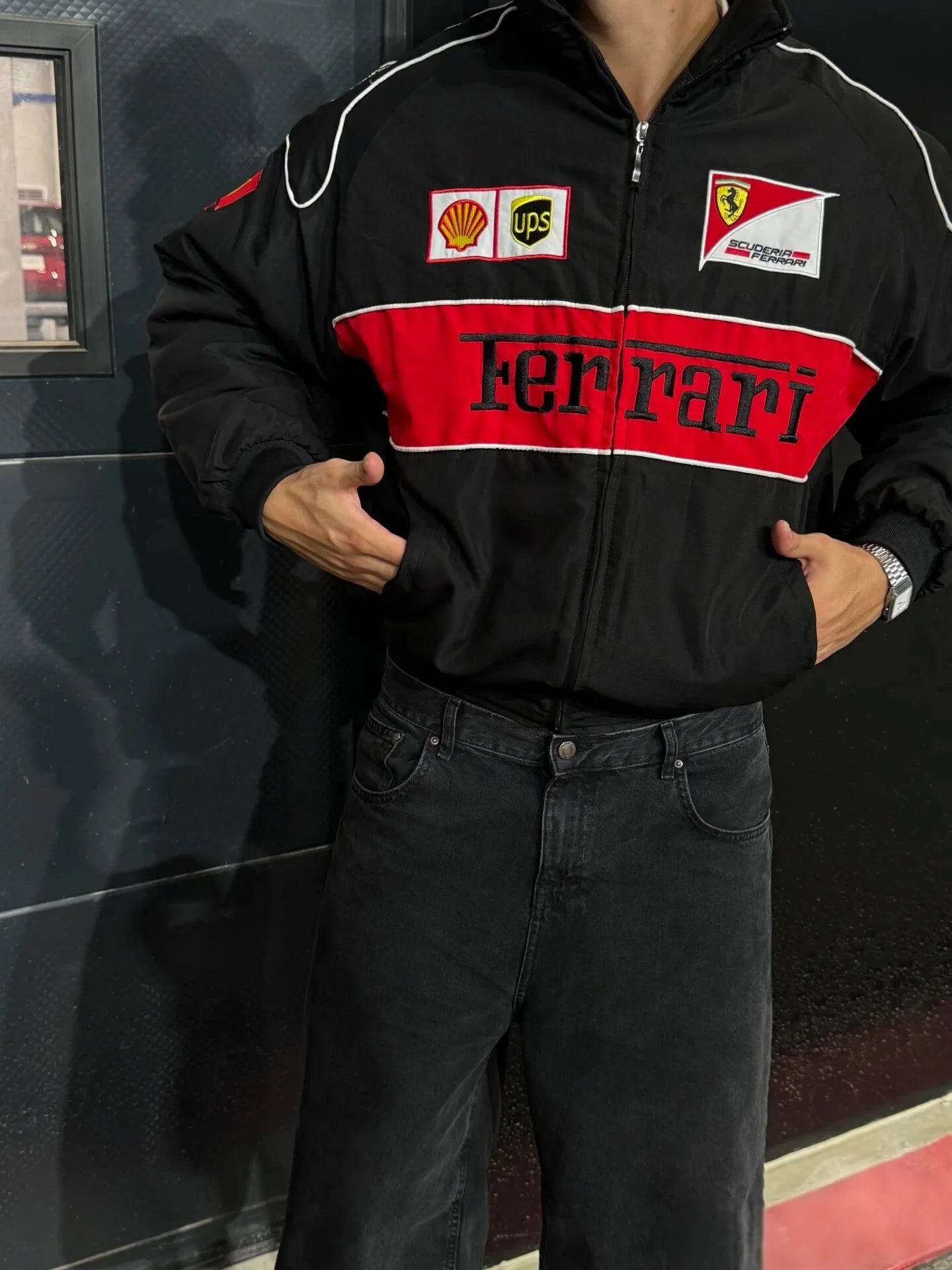 Embroidered F1 Racing Suit Casual Jacket - Custom Motorcycle Jackets