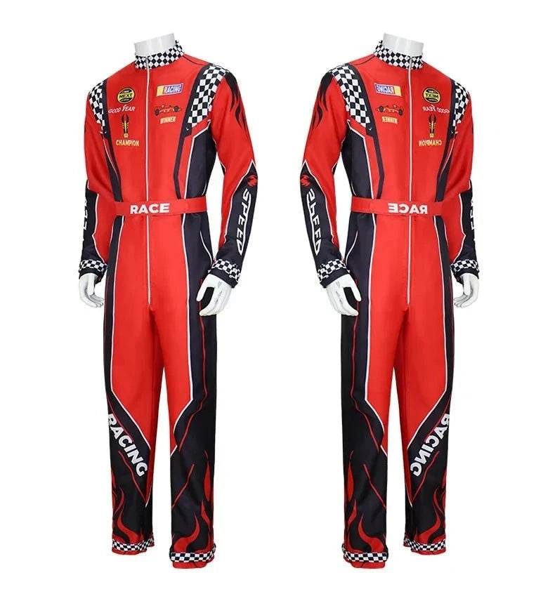 Highway Cycling Drifting Racer Kart Jumpsuit Women Detail - Race Blaze