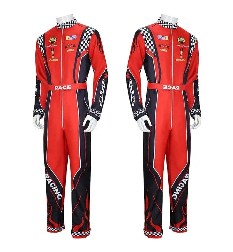 Highway Cycling Drifting Racer Kart Jumpsuit Women Detail - Race Blaze