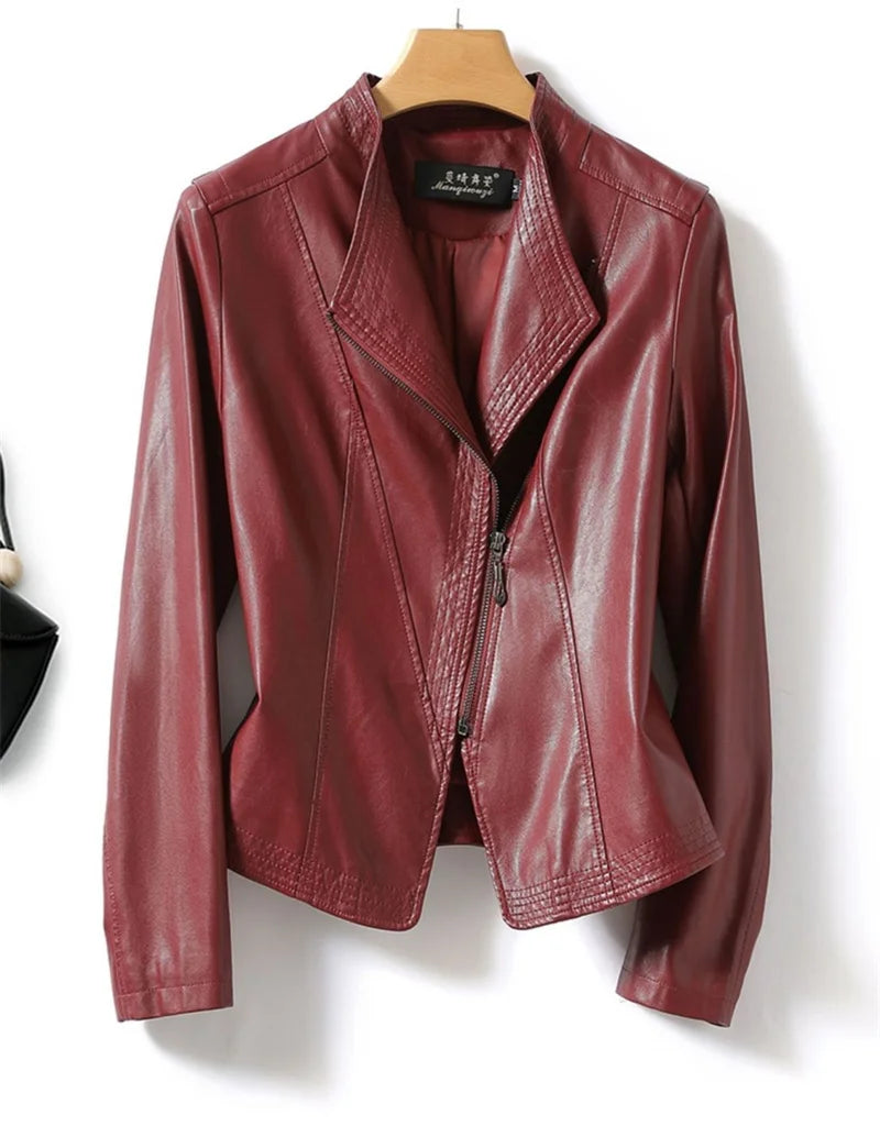 Autumn Winter Sheepskin Jacket Women Short Coat Casual Tops