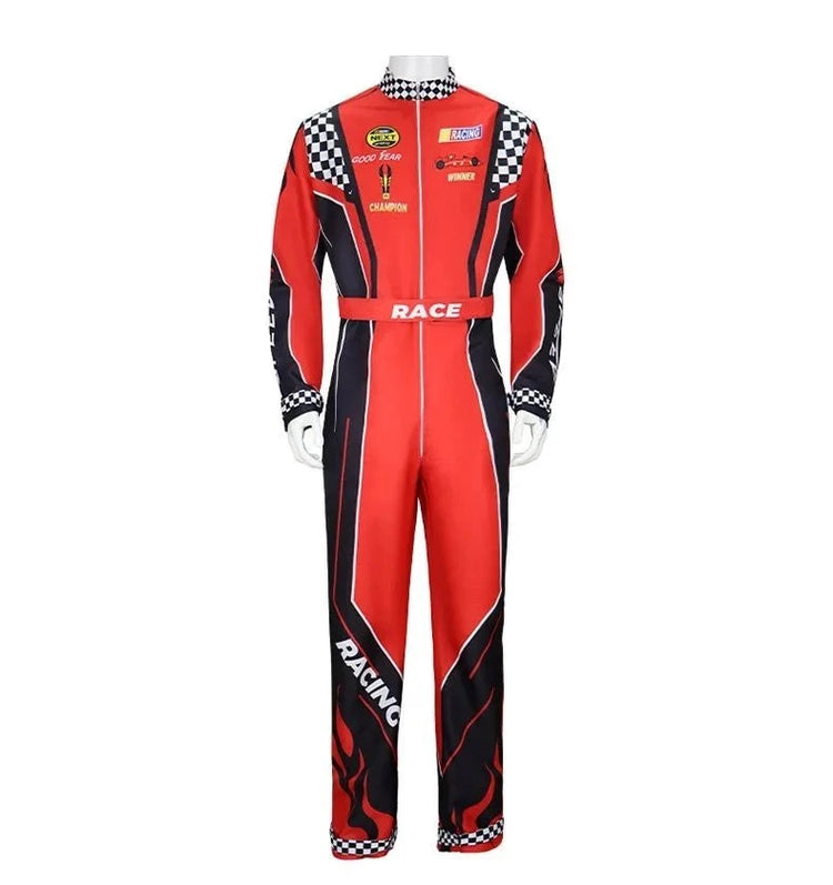 Highway Cycling Drifting Racer Kart Jumpsuit Women Detail - Race Blaze