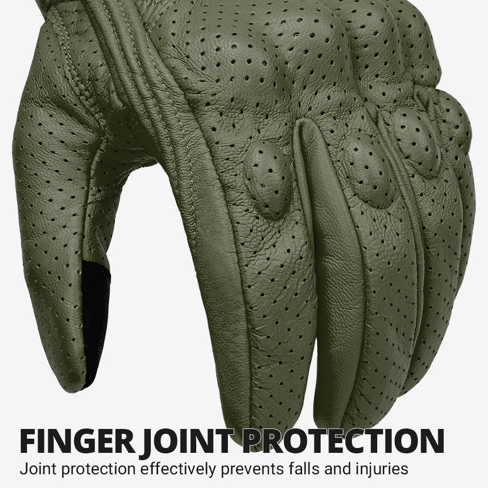 Motorcycle Gloves CE Men's Retro Moto Gloves Touch Screen