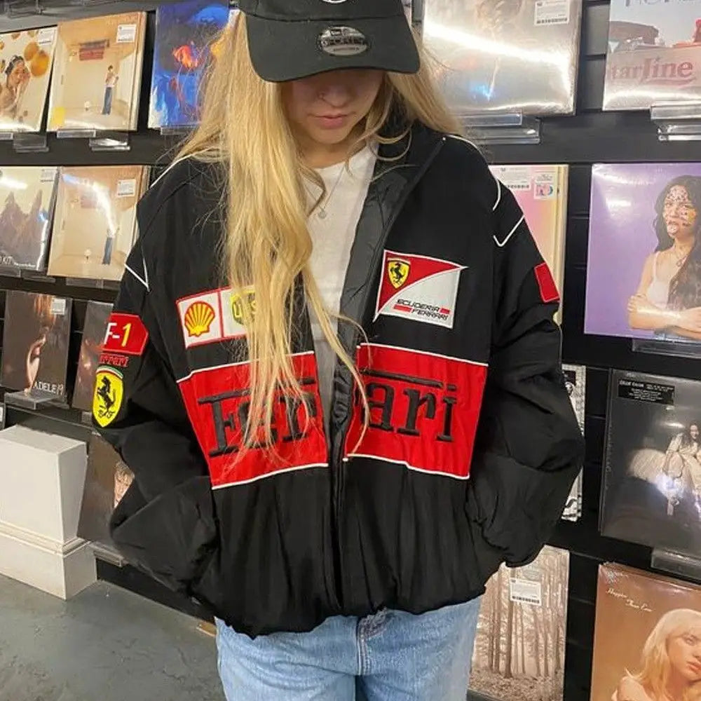 Embroidered F1 Racing Suit Casual Jacket - Custom Motorcycle Jackets