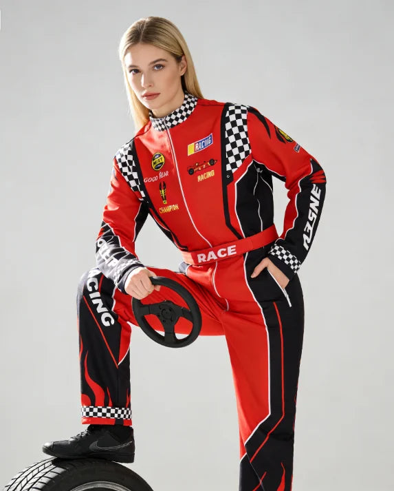 Highway cycling drifting racer kart jumpsuit training suit