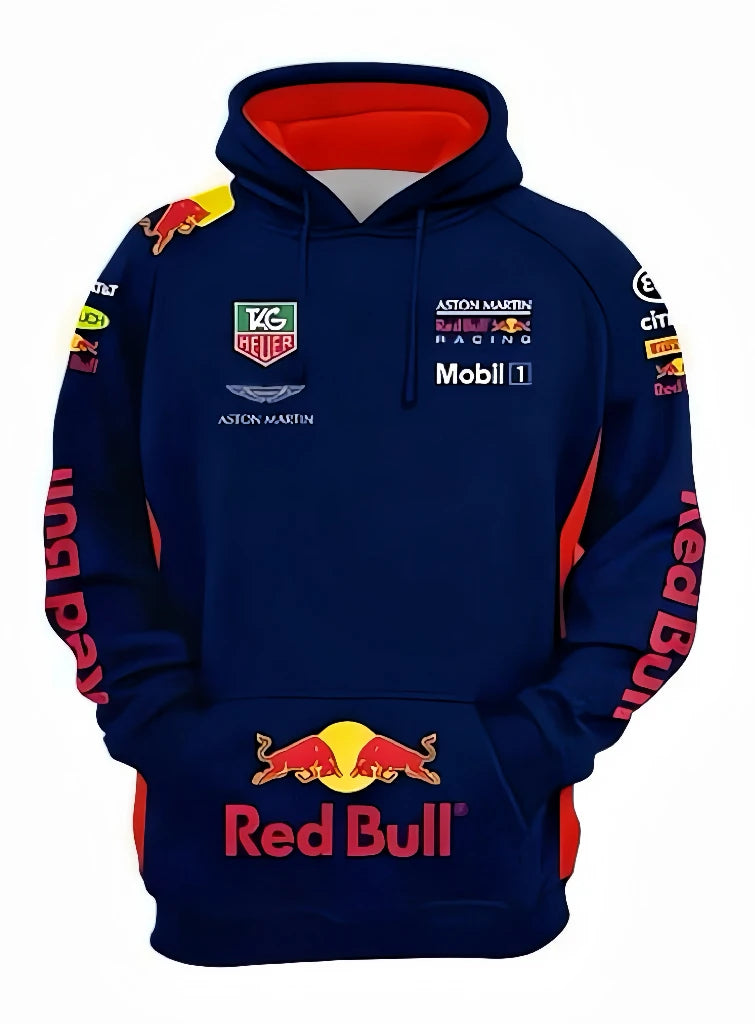 Spring and Autumn Red Bull Hoodie Street Fashion Suit