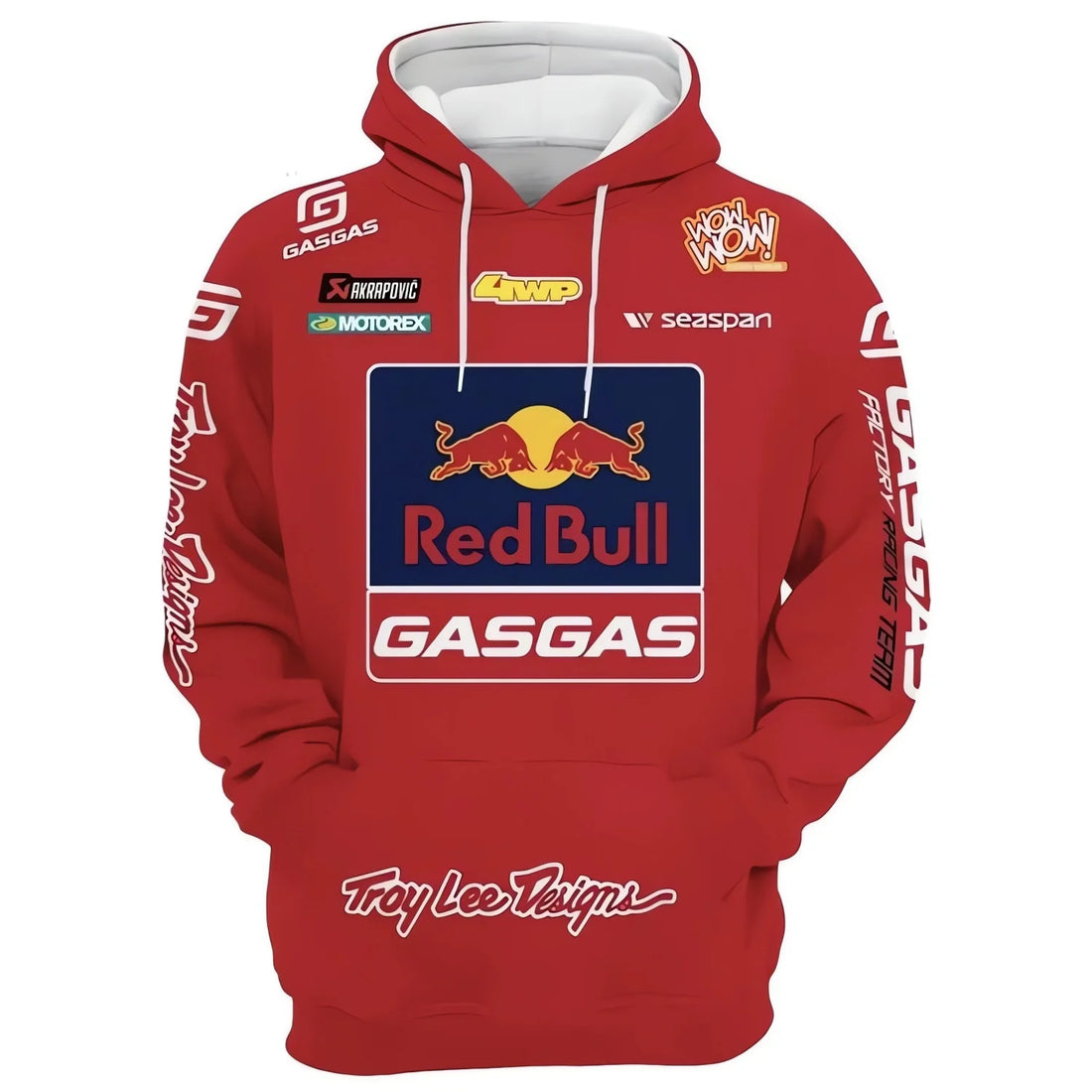 Spring and Autumn Red Bull Hoodie Street Fashion Suit