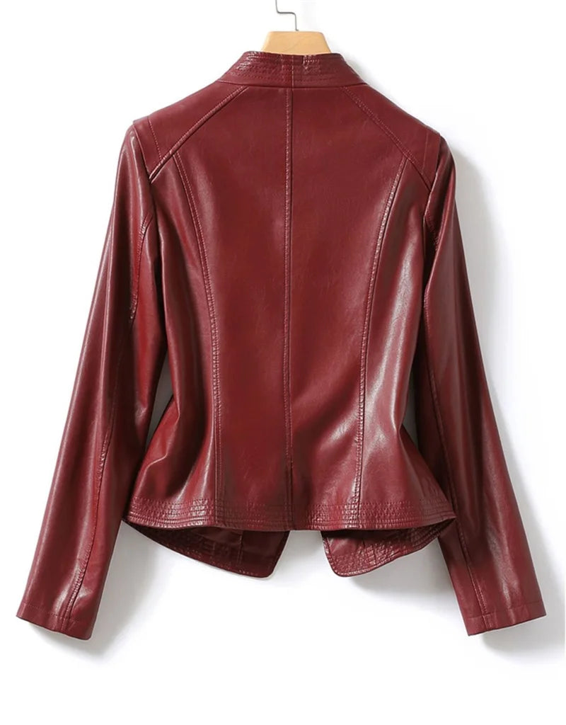 Autumn Winter Sheepskin Jacket Women Short Coat Casual Tops