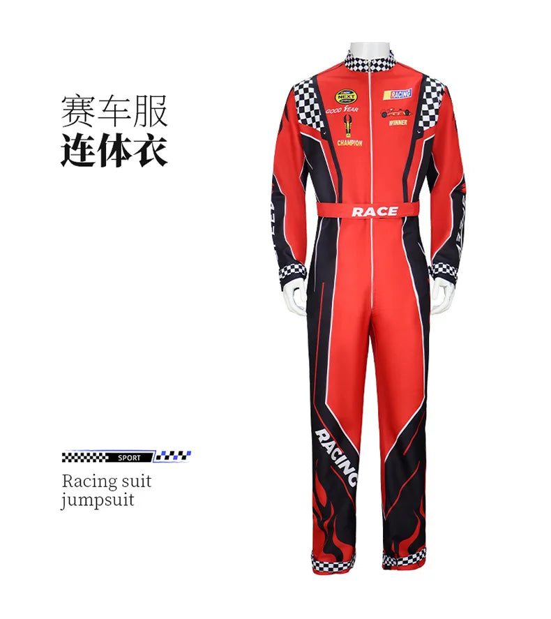 Highway cycling drifting racer kart jumpsuit training suit