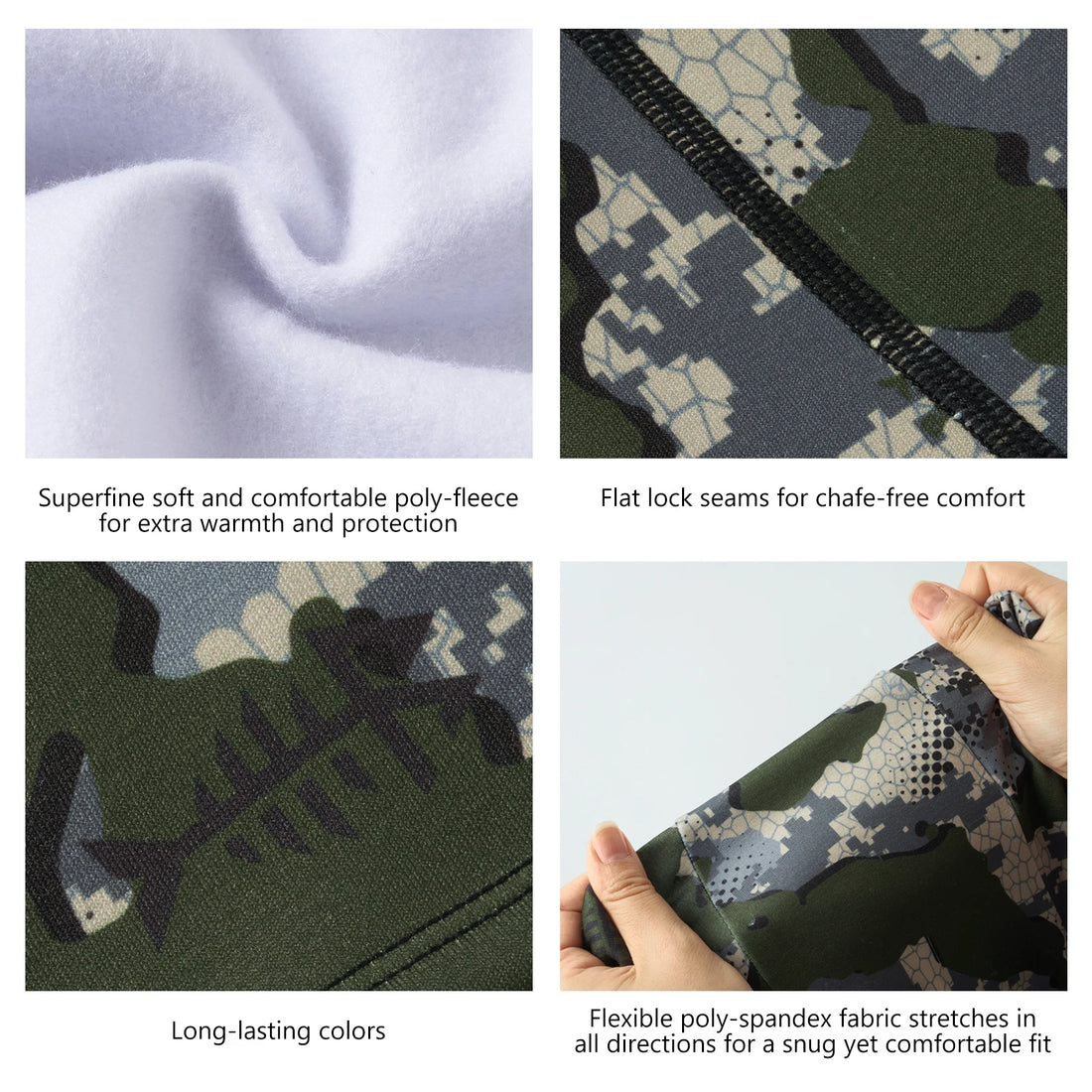 Hood Mask Windproof Fleece Neck Gaiter  Fishing Hunting Motorcycling