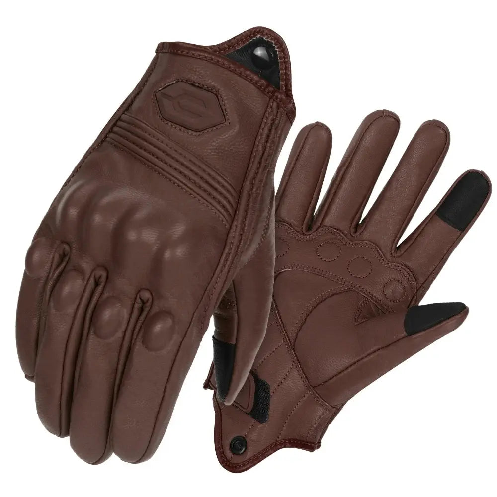 Motorcycle Gloves CE Men's Retro Moto Gloves Touch Screen