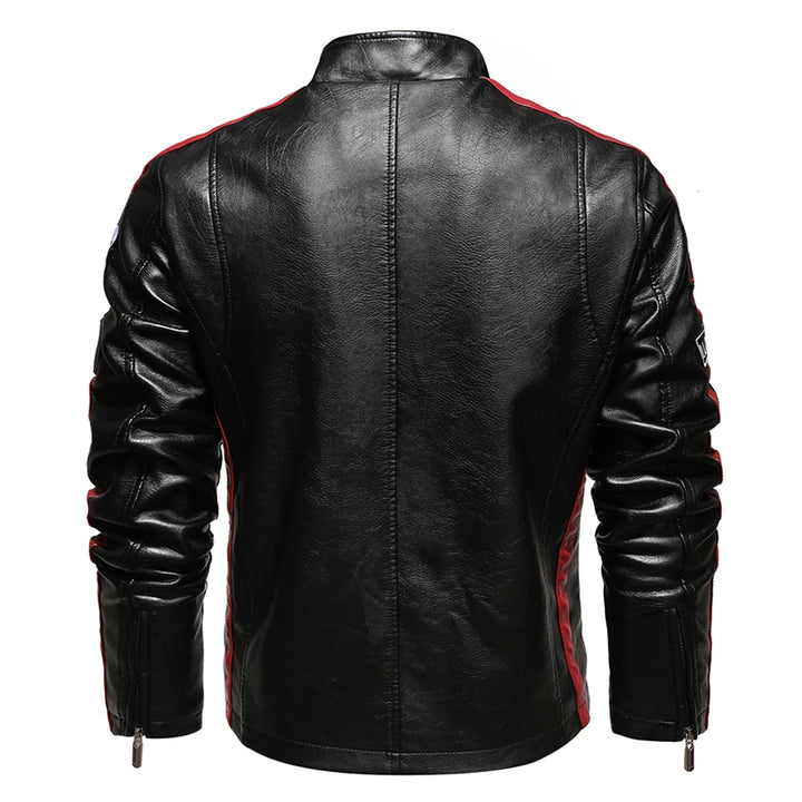 Mens Vintage Motorcycle Jacket Fashion New Biker Leather Jacket