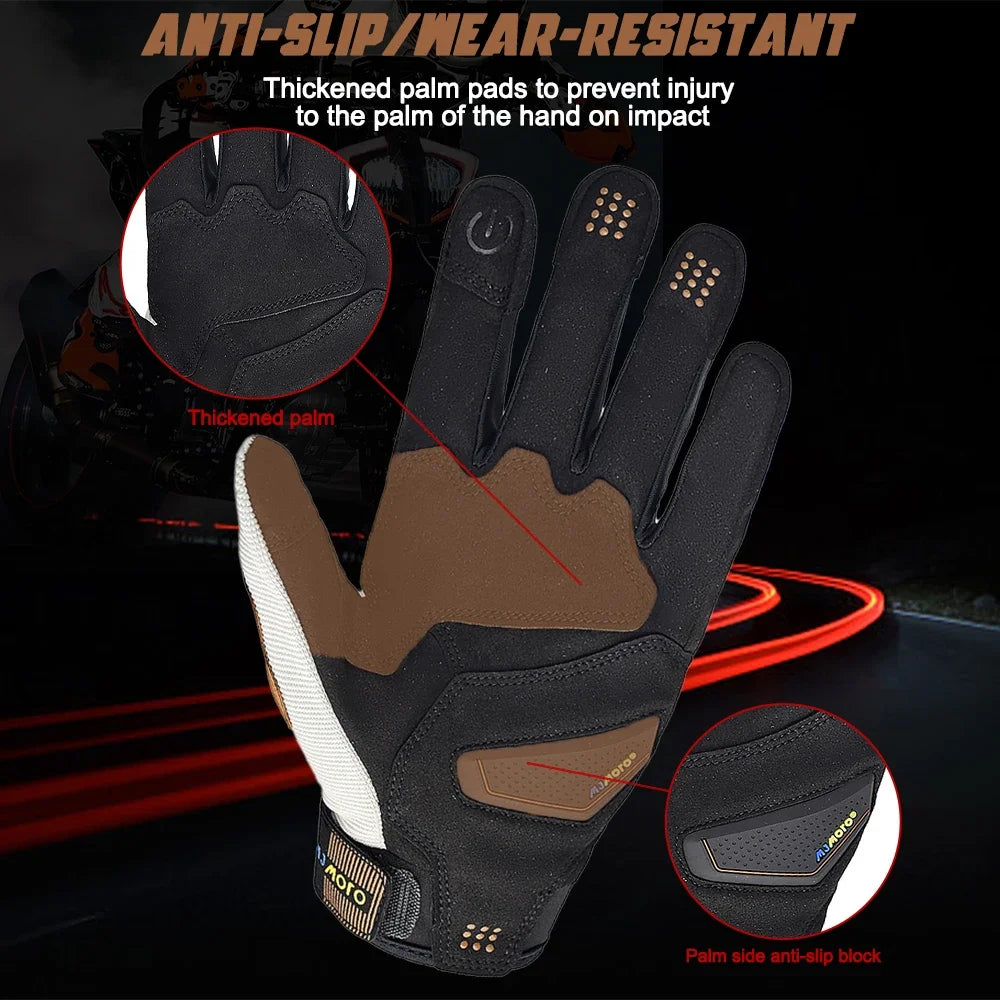 Summer Windproof Motorcycle Gloves Touchscreen Compatible