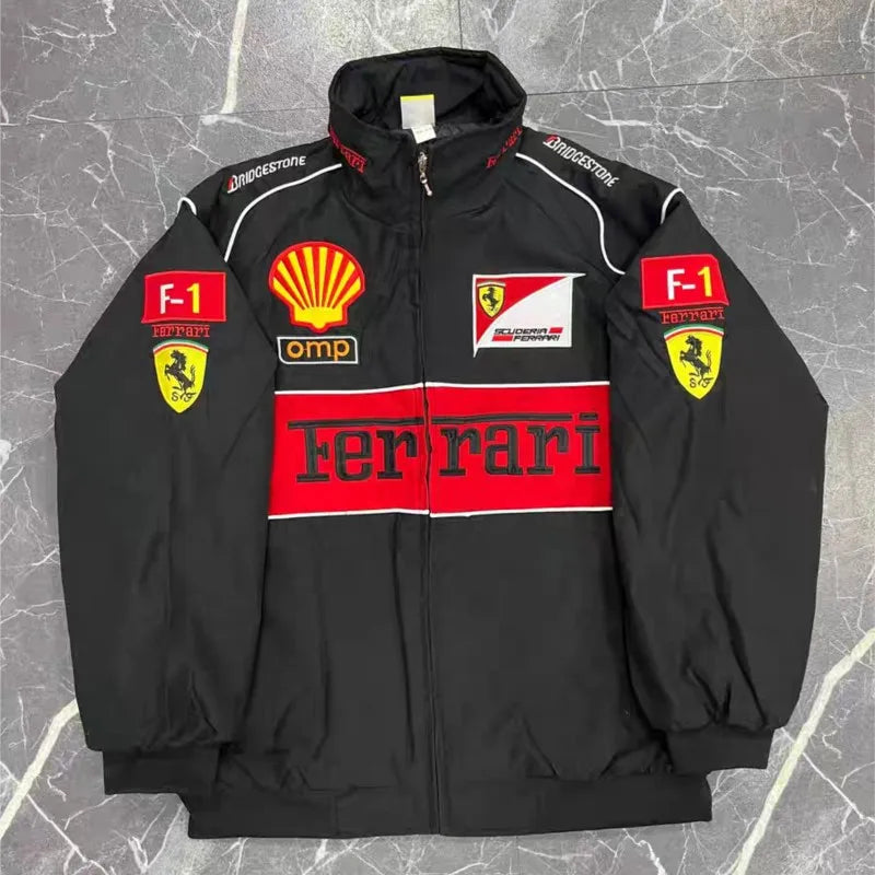 Embroidered F1 Racing Suit Casual Jacket - Custom Motorcycle Jackets