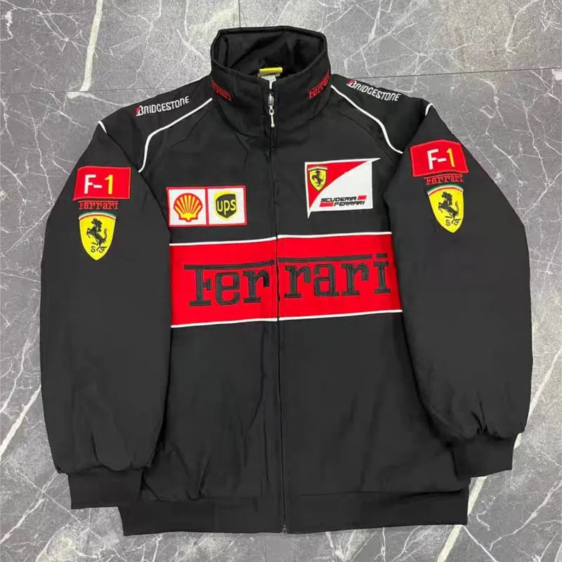 Embroidered F1 Racing Suit Casual Jacket - Custom Motorcycle Jackets