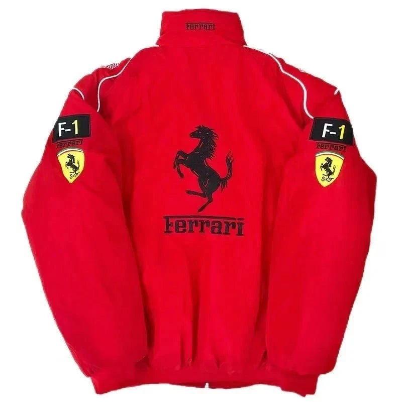 Embroidered F1 Racing Suit Casual Jacket Man Full Length - Race Blaze