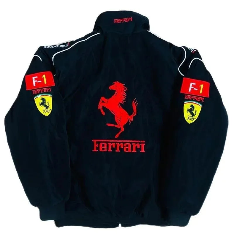 High Quality Ferrari F1 Embroidered Jacket Racing Team Jackets