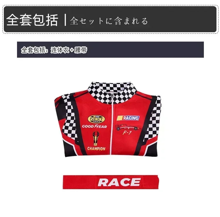 Boy Racer Cosplay Costume Red Classic Suit Jersey Clothes